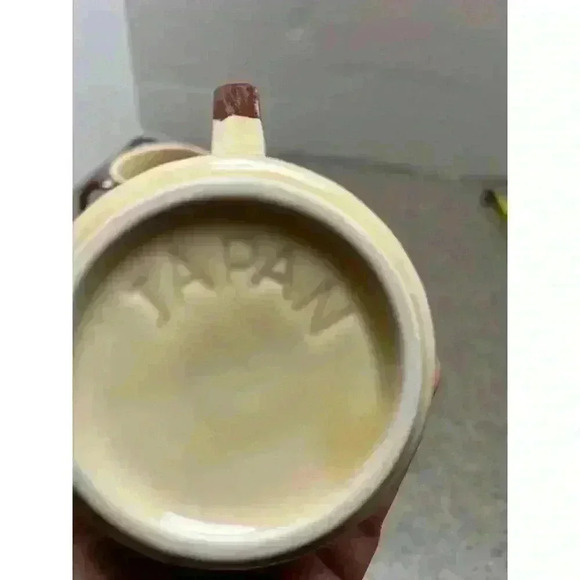 Otagiri vintage coffee mugs  floral/leaf pattern blue/brown - Picture 11 of 12